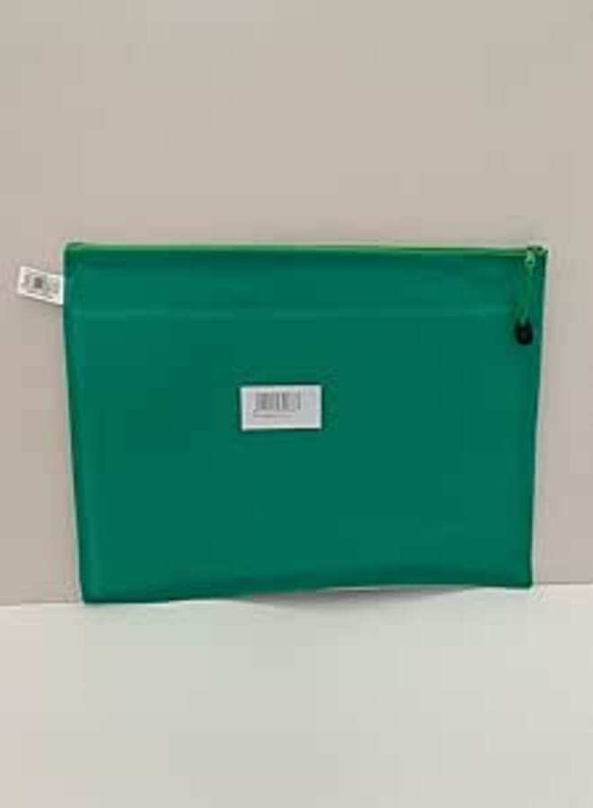 Clever Zipper Bag, A3 Size, Green